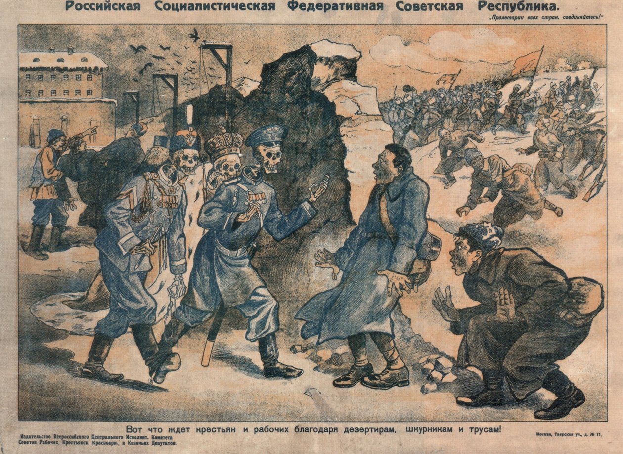 Oto, co czeka chłopów i robotników z powodu działalności dezerterów, samolubnych i tchórzy, 1918-1919 autorstwa Unbekannt