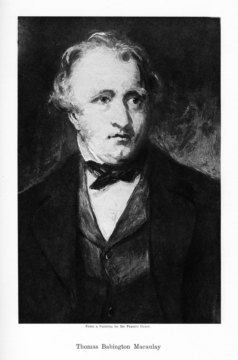Thomas Babington, brytyjski poeta, historyk i polityk wigów, XIX w. autorstwa Unbekannt