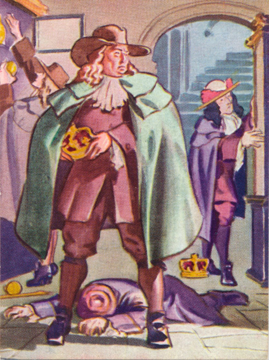 Thomas Blood próbuje ukraść klejnoty koronne z Tower of London w 1671 1937 r. autorstwa Unbekannt