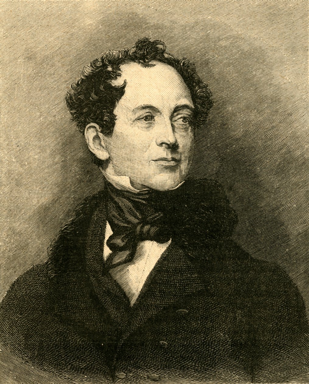 Thomas Moore, irlandzki poeta i biograf Lorda Byrona, ok. 1829–1890. autorstwa Unbekannt