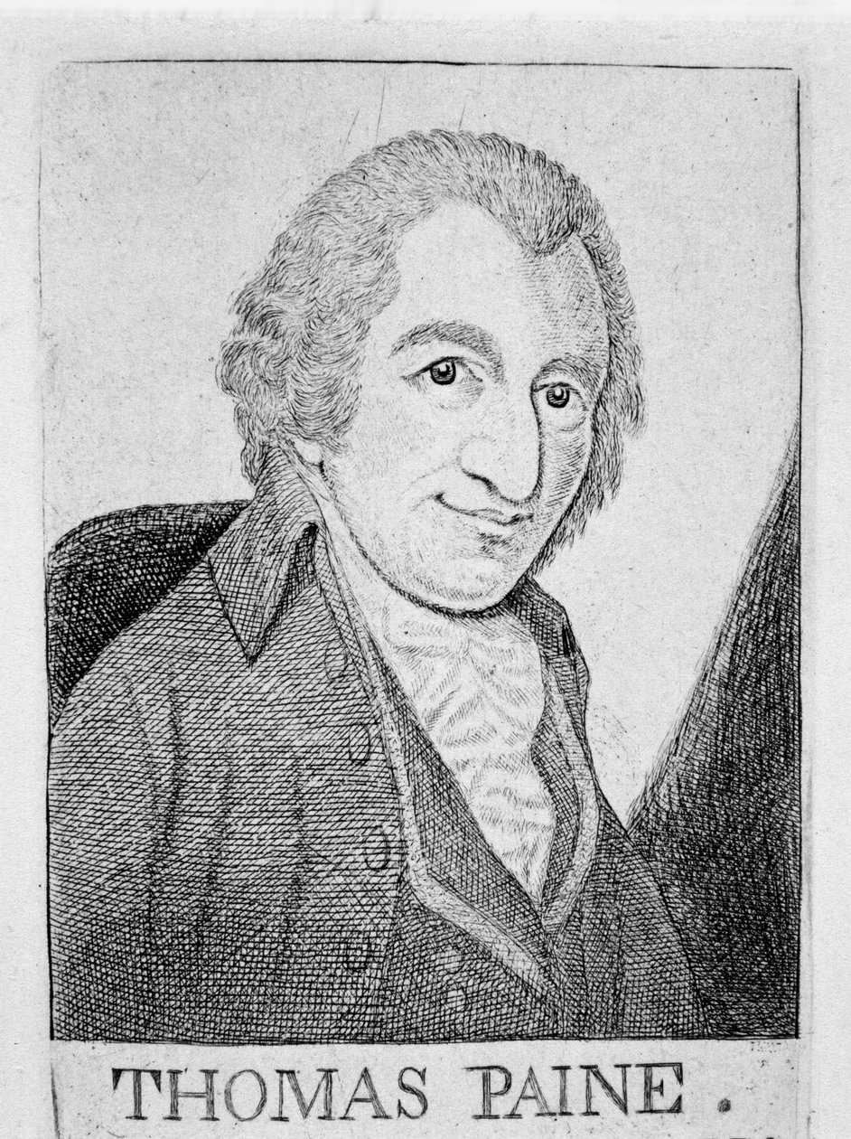 Thomas Paine, urodzony w Anglii amerykański rewolucjonista, pisarz i filozof, ok. 1790 r. autorstwa Unbekannt
