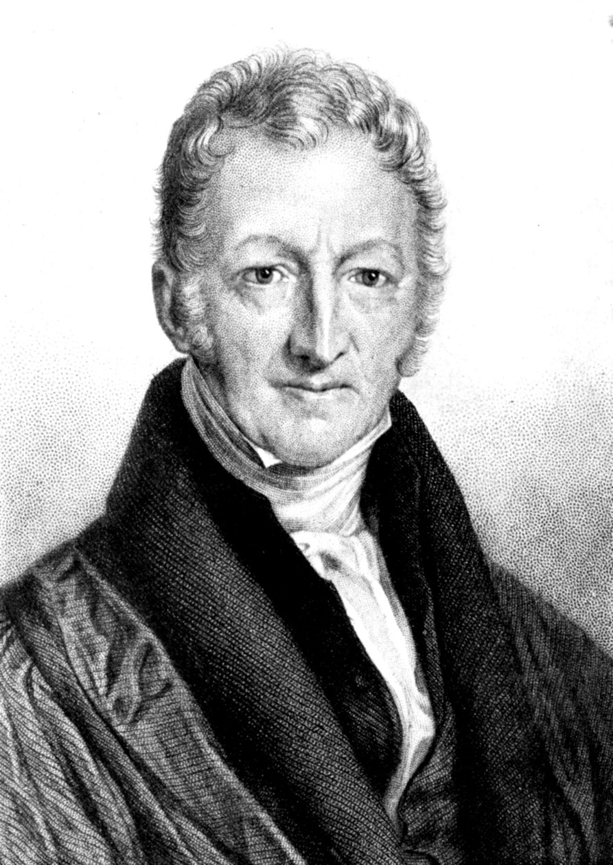 Thomas Robert Malthus, angielski ekonomista i duchowny autorstwa Unbekannt