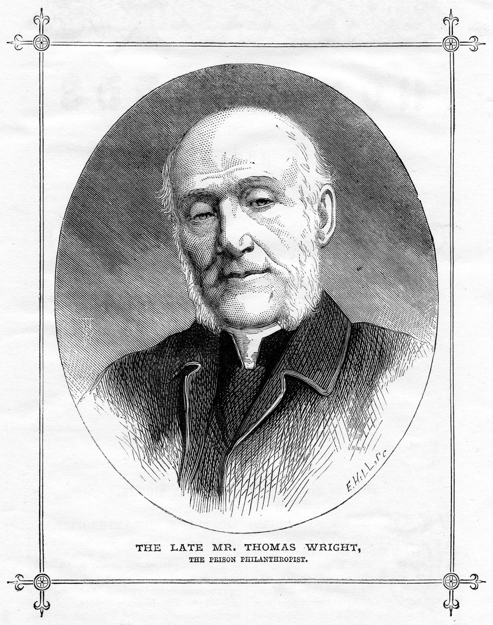 Thomas Wright, angielski filantrop więzienny, 1875 autorstwa Unbekannt