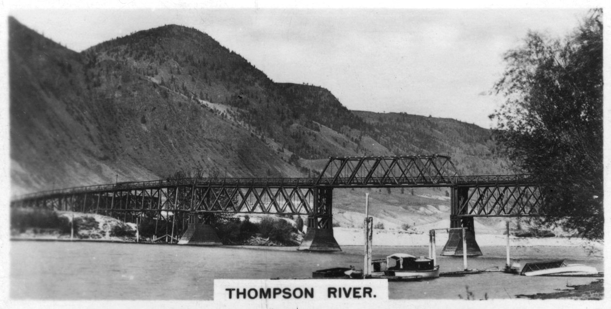 Rzeka Thompson, Kolumbia Brytyjska, Kanada, ok. 1920 r. autorstwa Unbekannt