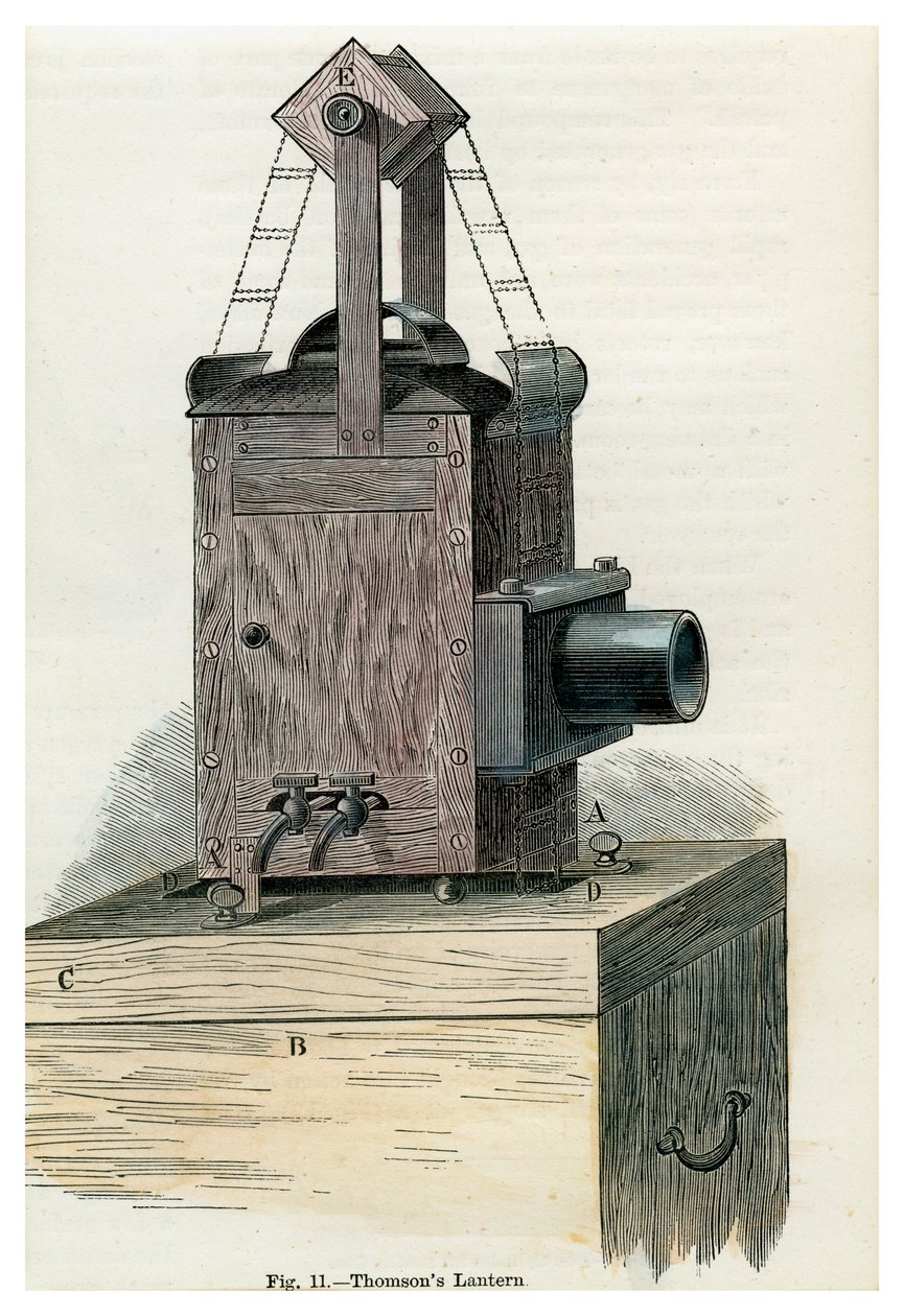 Latarnia Thomsons, XIX w. autorstwa Unbekannt