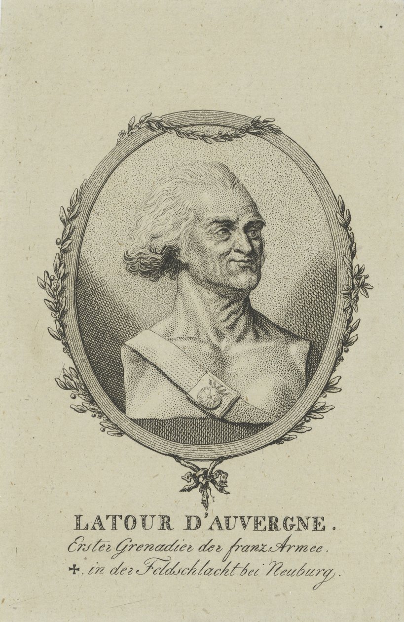 Théophile Corret de La Tour dAuvergne 1743-1800, c. 1800. autorstwa Unbekannt