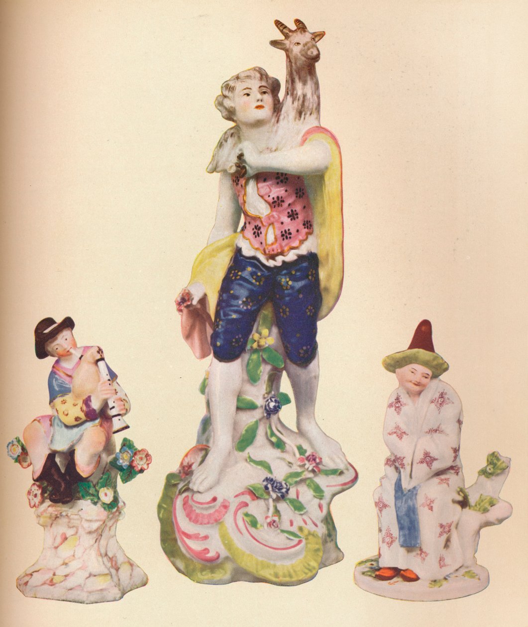 Trzy chińskie figurki z kolekcji Wallace Elliot, c1775 autorstwa Unbekannt