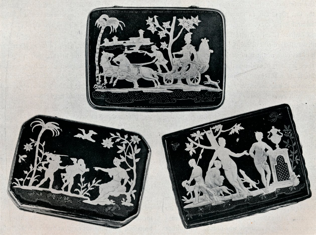 Trzy tabakierki pikowe, 1920. autorstwa Unbekannt