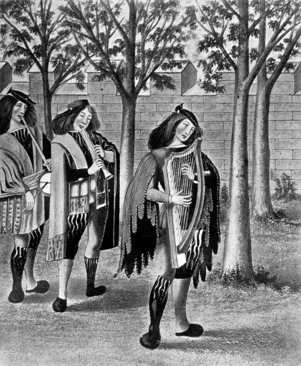 Trzech minstreli, ok. 1480, 1910 autorstwa Unbekannt