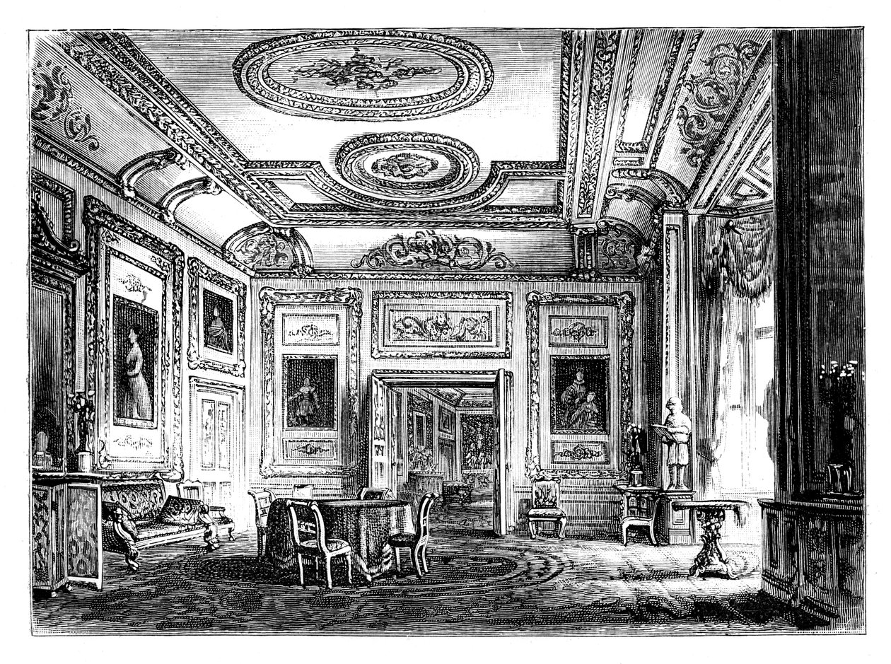 Biały Salon, Zamek Windsor, ok. 1888 r. autorstwa Unbekannt