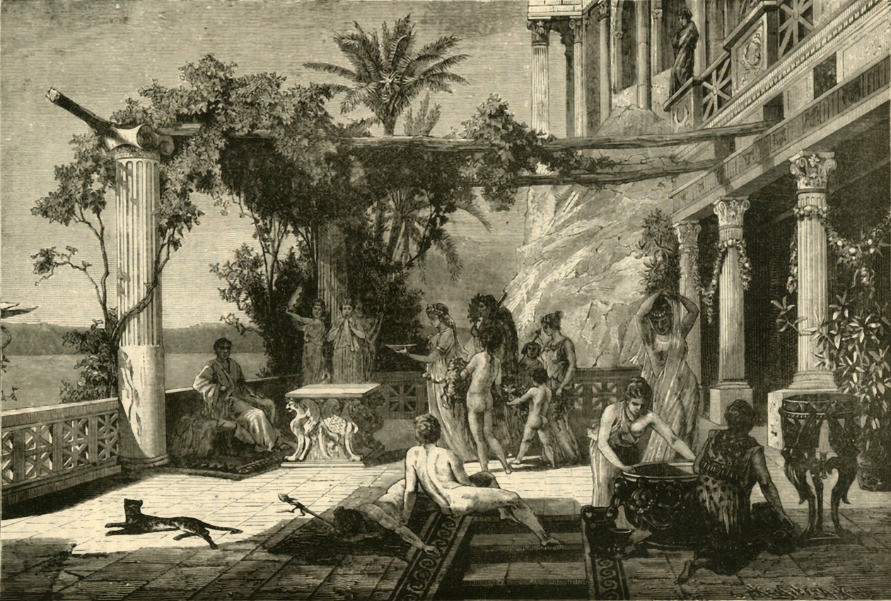 Tyberiusz na Capri, 1890. autorstwa Unbekannt