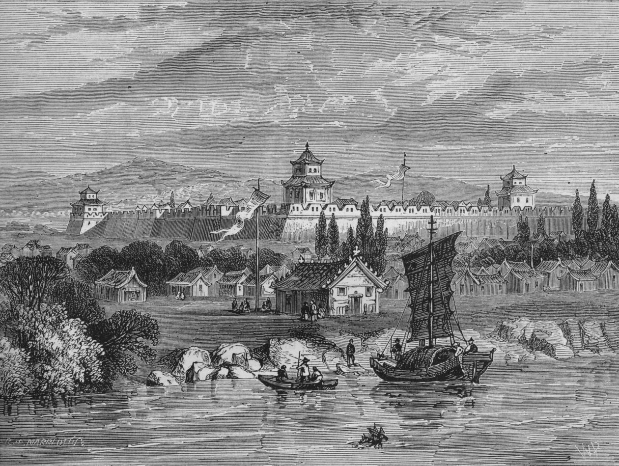Tientsin, ok. 1880 r autorstwa Unbekannt