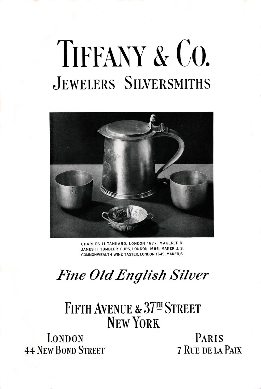 Reklama Tiffany & Co., 1937 autorstwa Unbekannt
