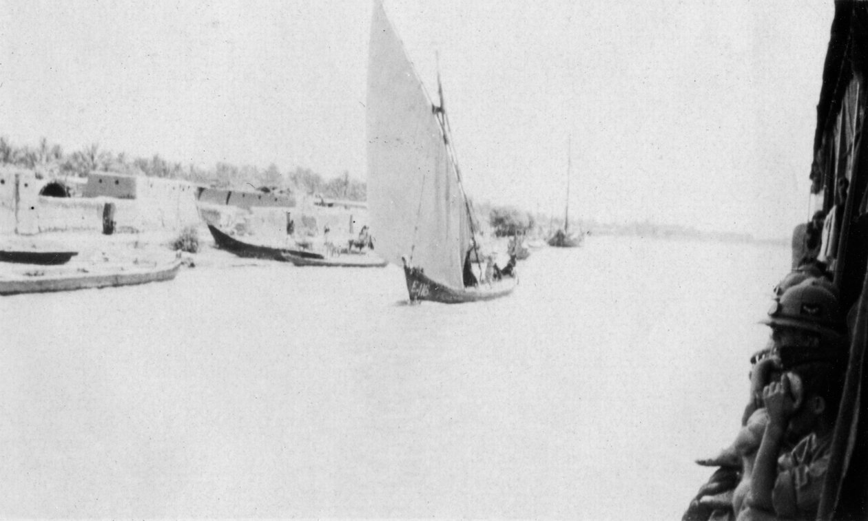 Rzeka Tygrys, Bagdad, Irak, 1917-1919 autorstwa Unbekannt