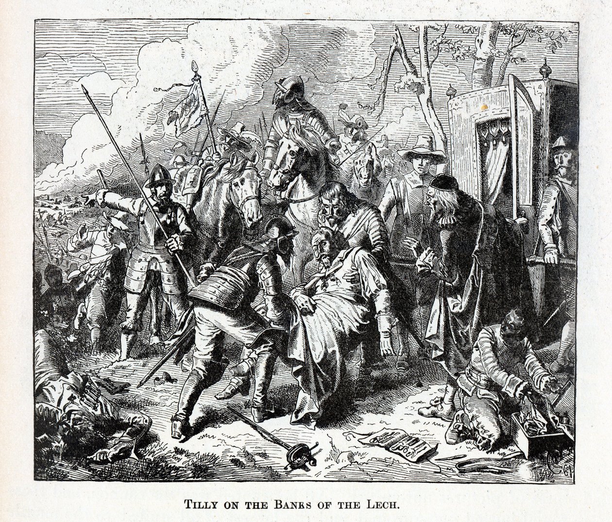 Tilly nad brzegiem Lecha, 1882 autorstwa Unbekannt