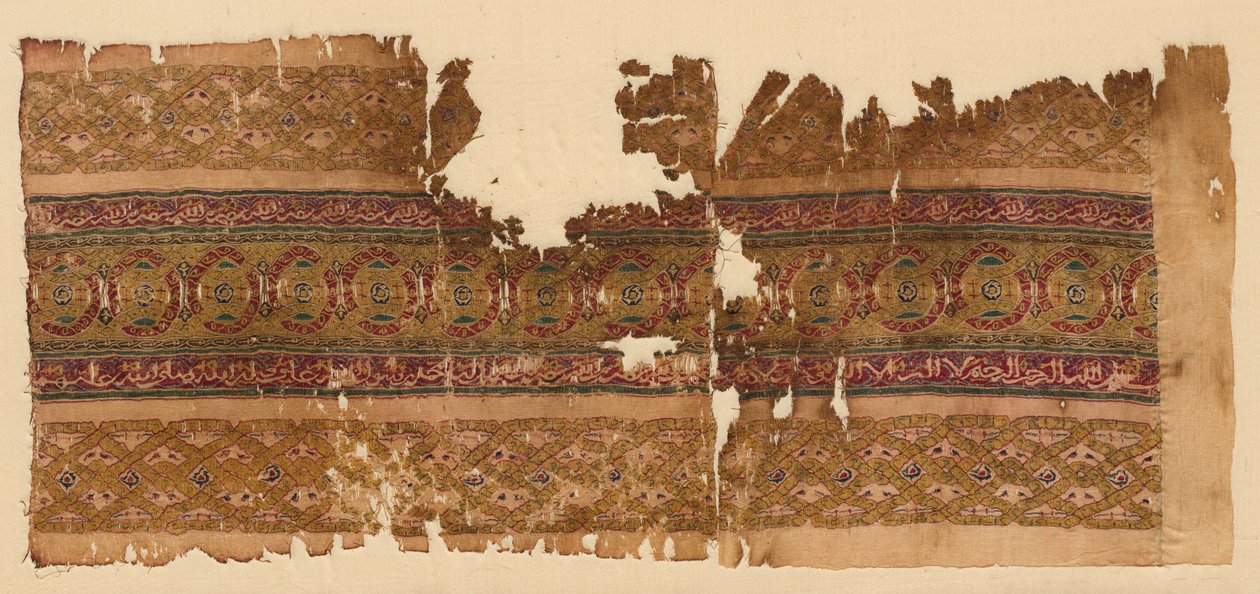 Tiraz z taśmami giloszowymi, 1100s. autorstwa Unbekannt