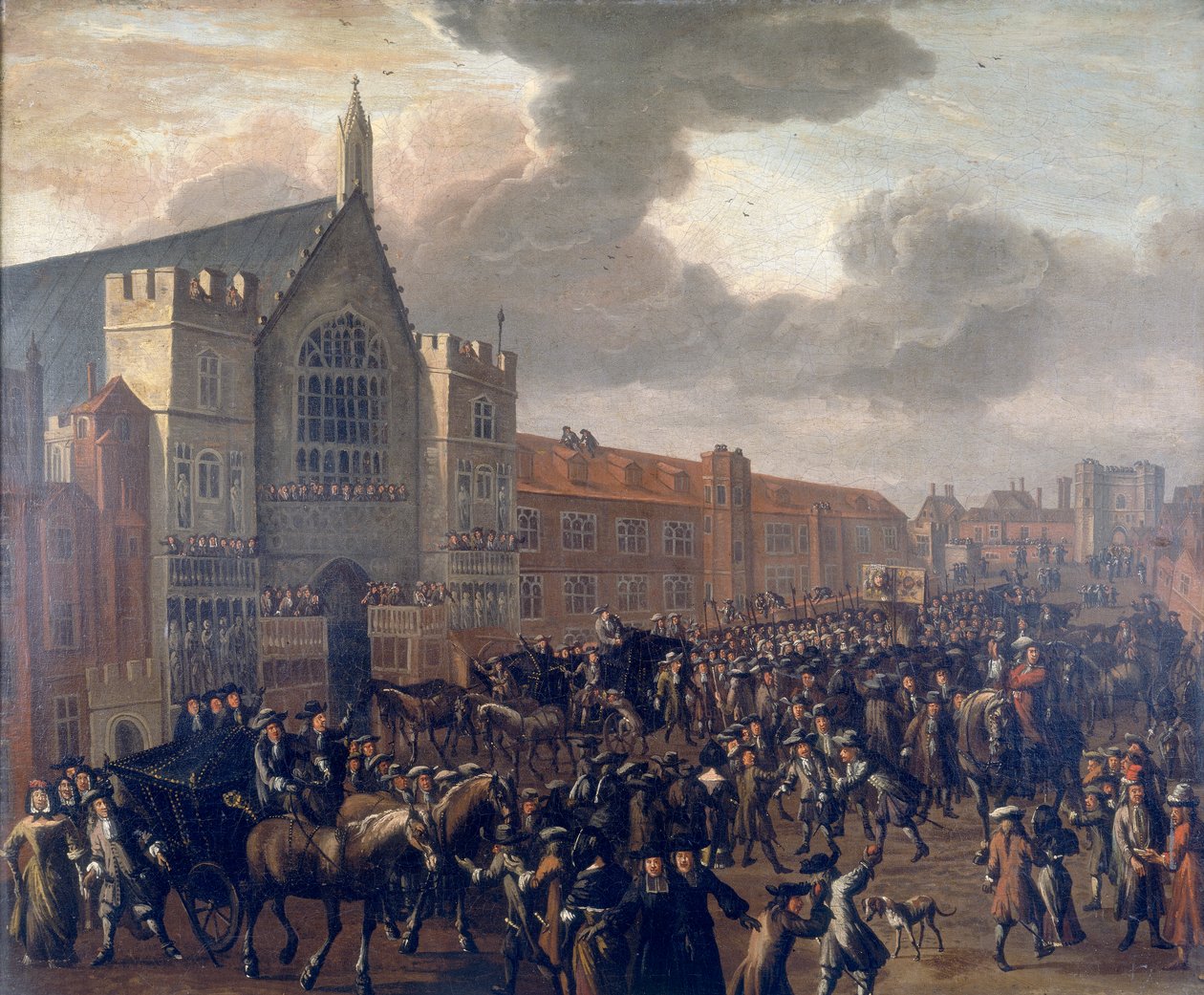 „Titus Oates w pręgierzu”, c1687 autorstwa Unbekannt