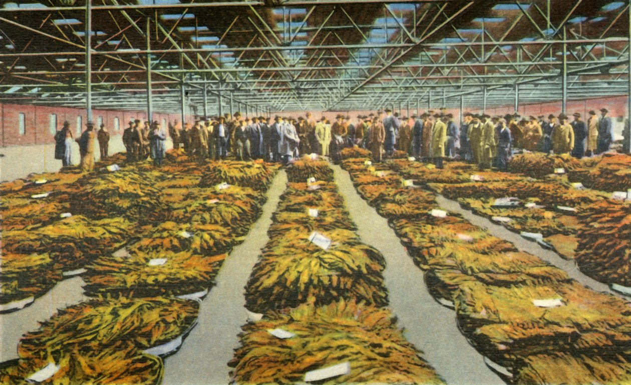 Sprzedaż tytoniu, zawsze ciekawa scena, 1942. autorstwa Unbekannt