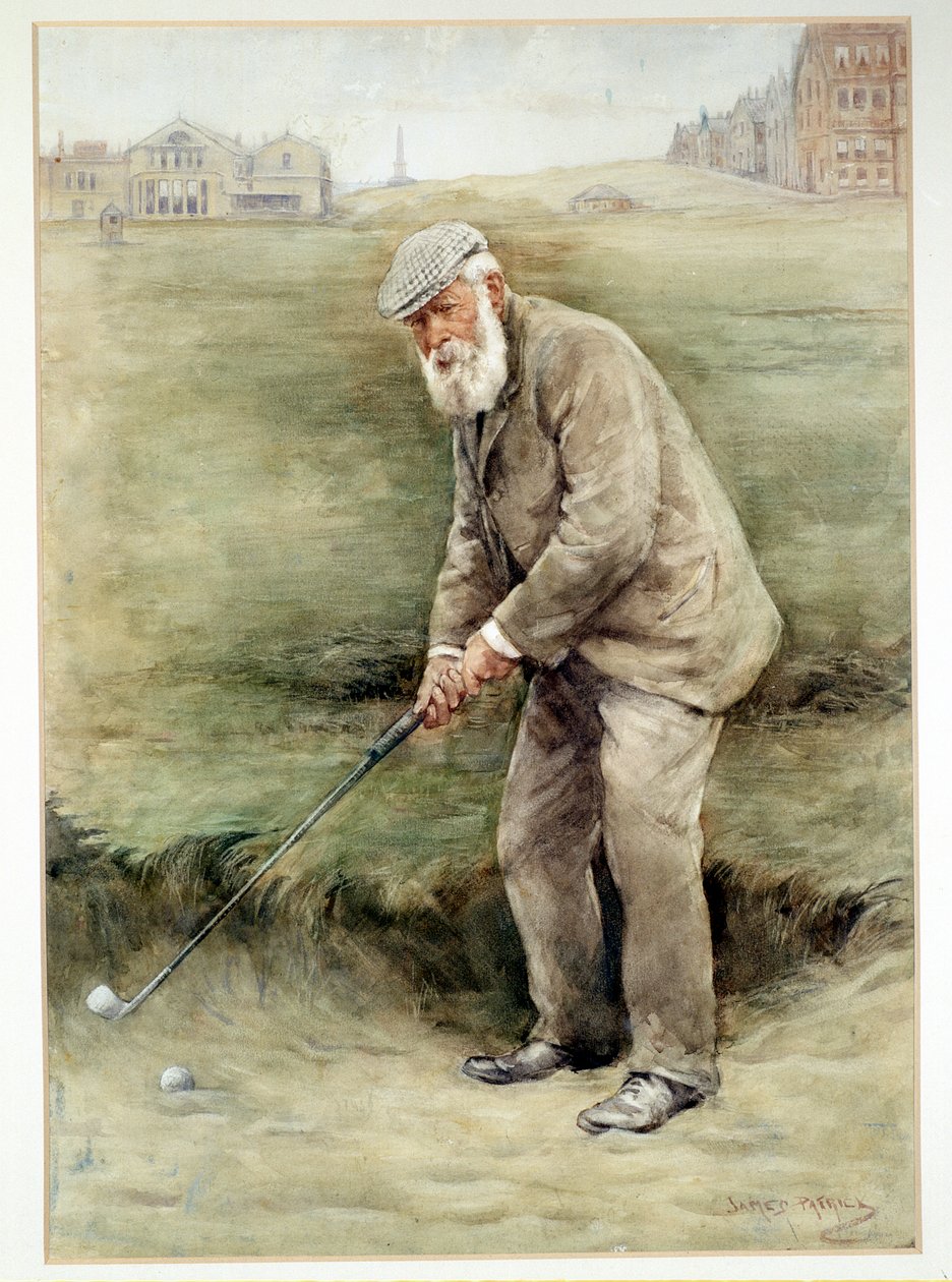 Tom Morris senior, brytyjski golfista, portret, ok. 1910 r. autorstwa Unbekannt
