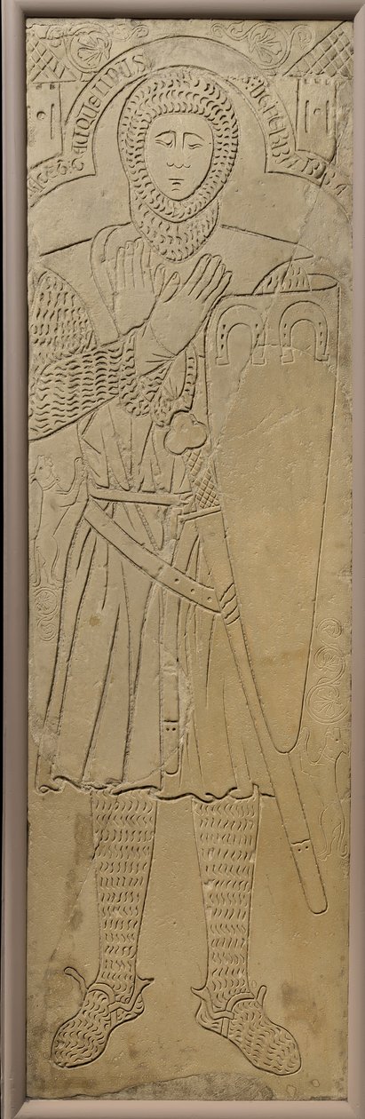 Wizerunek nagrobny Jacquelin de Ferriere, ca. 1275-1300. autorstwa Unbekannt