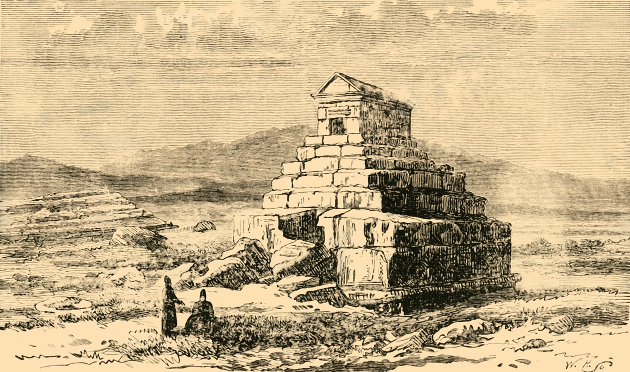 Grób Cyrusa, 1890. autorstwa Unbekannt