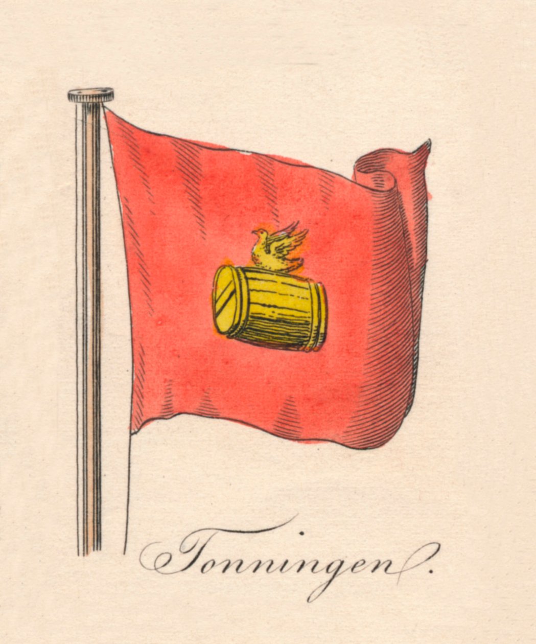 Tonningen, 1838 autorstwa Unbekannt