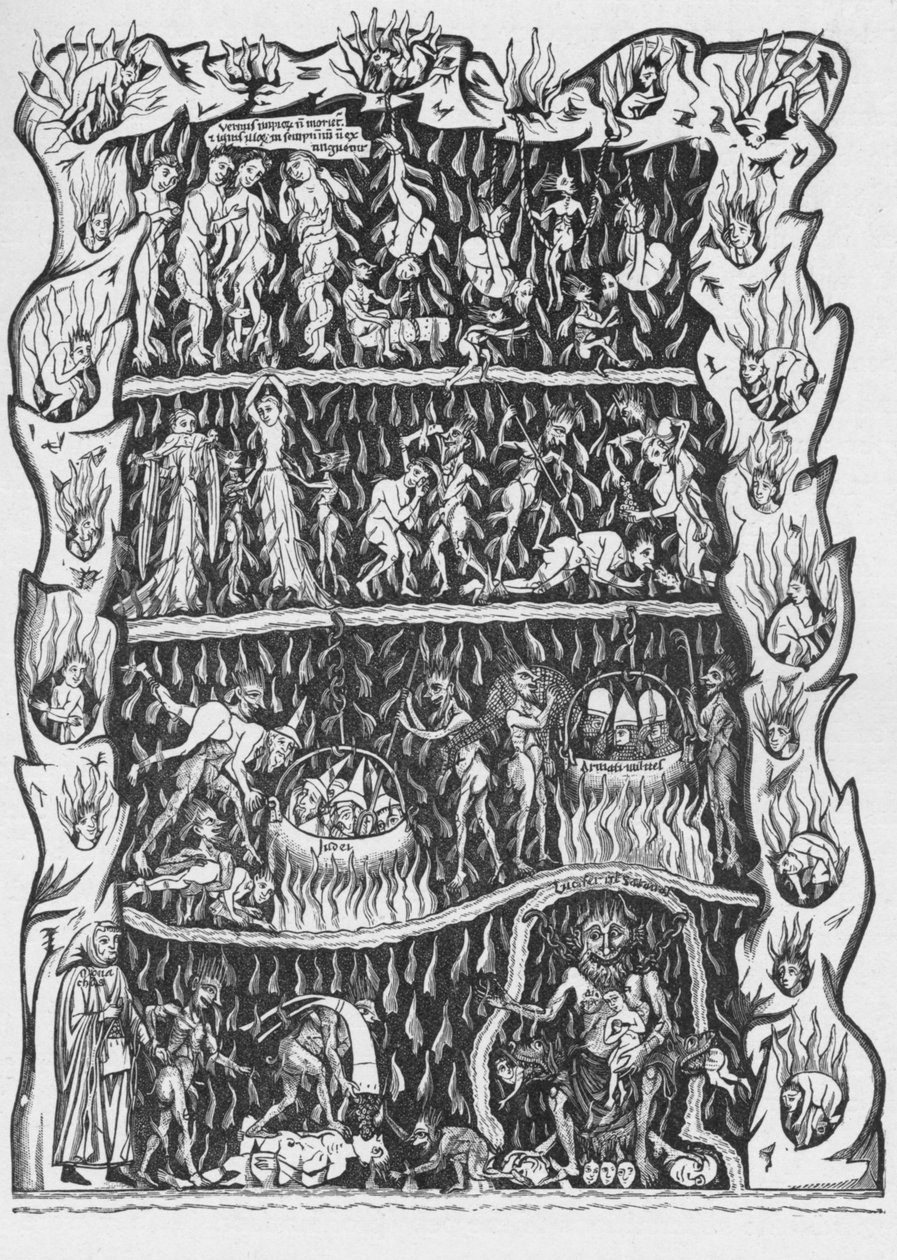 Męki piekielne, c1185 1906 autorstwa Unbekannt
