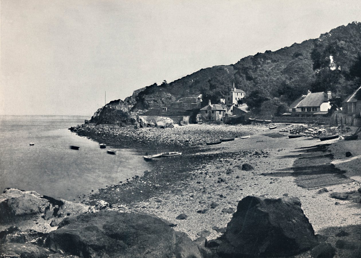 Torquay - Plaża, Babbacombe, 1895 autorstwa Unbekannt
