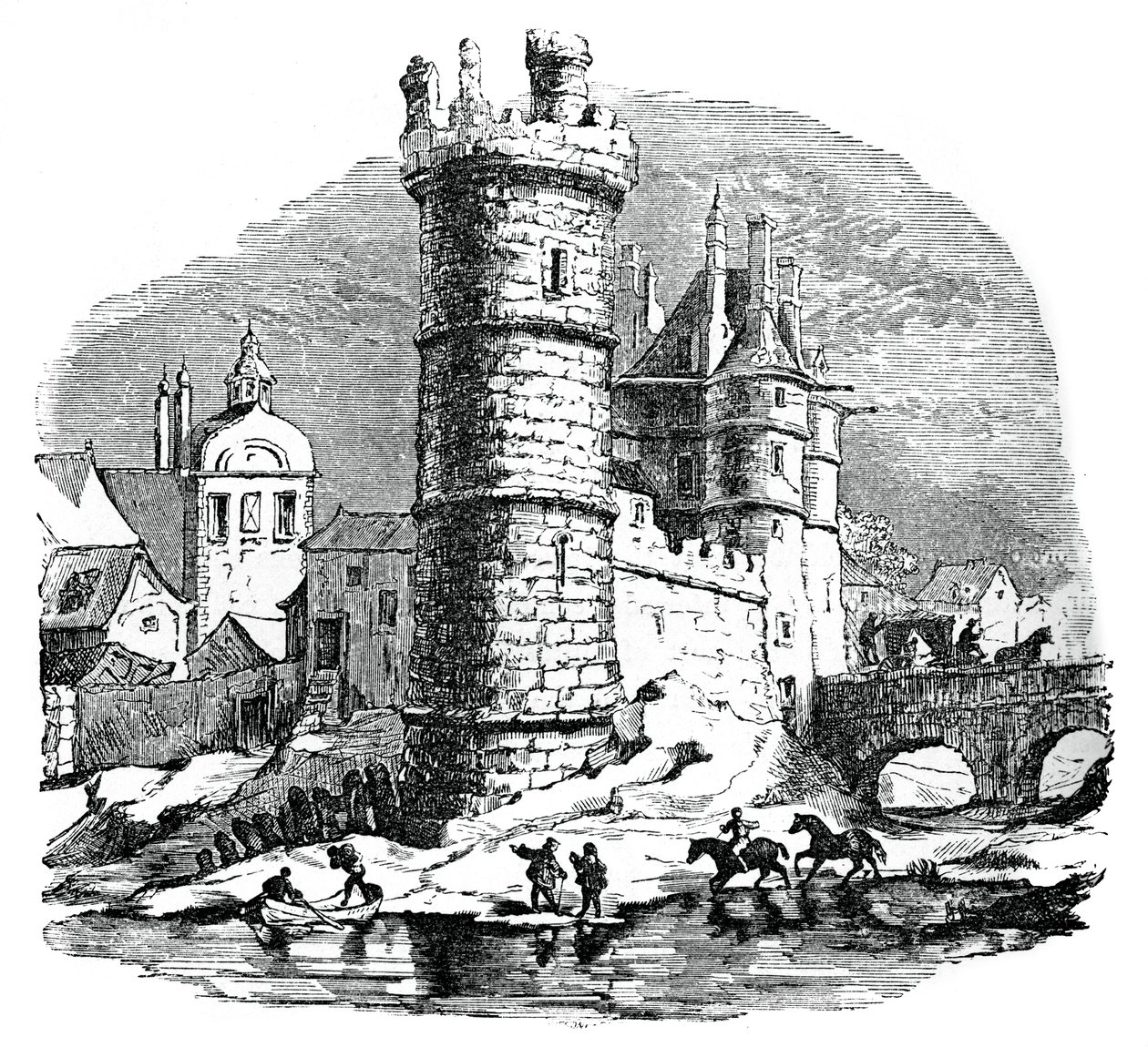 Tour de Nesle, Paryż, XVII wiek, 1870 autorstwa Unbekannt