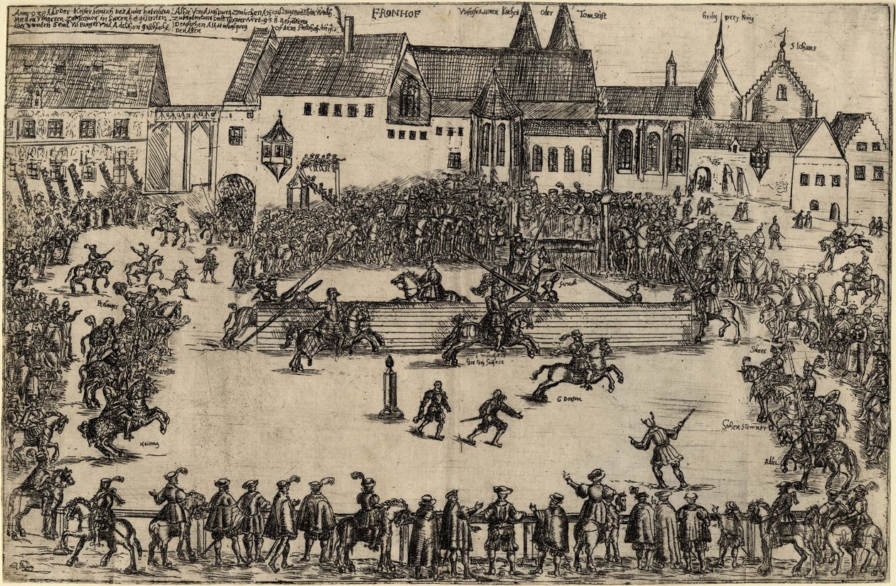 Turniej za Henryka I Ptasznika 938, ca. 1575 autorstwa Unbekannt