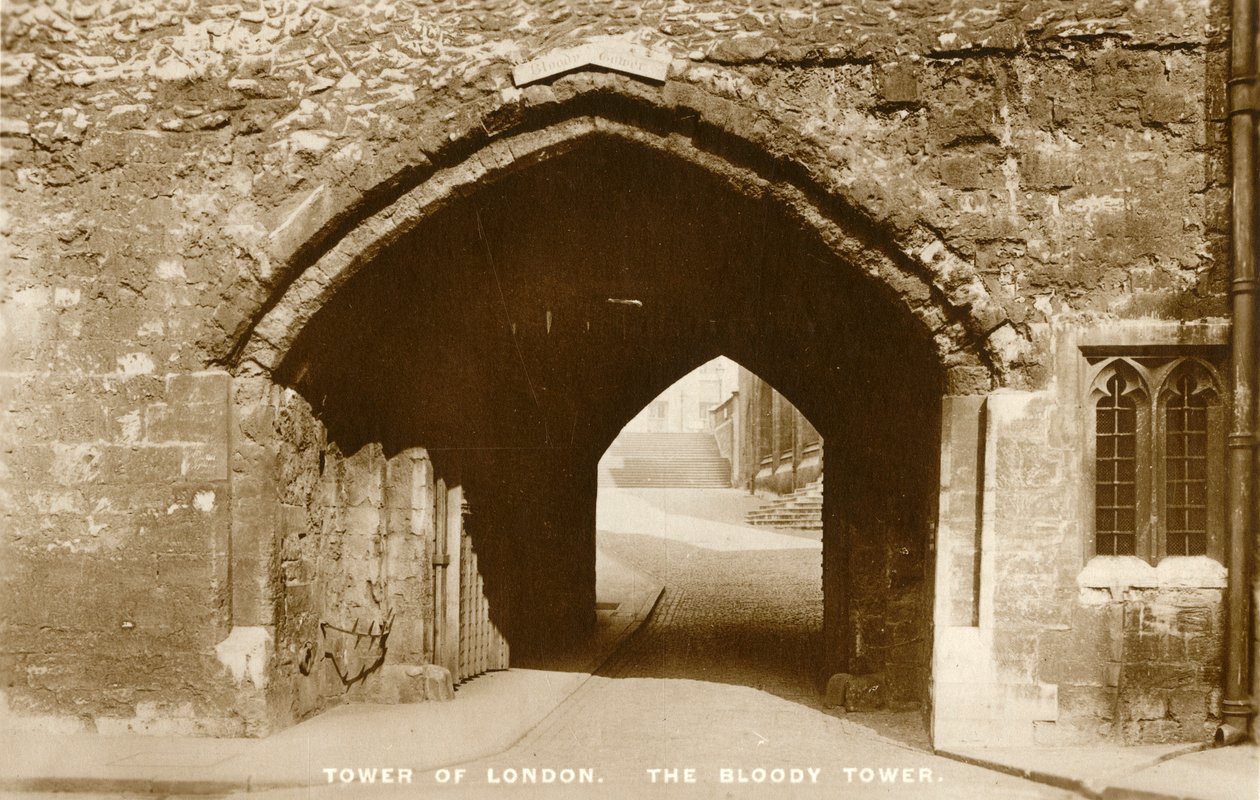 Wieża w Londynie. Krwawa Wieża, ok. 1910. autorstwa Unbekannt