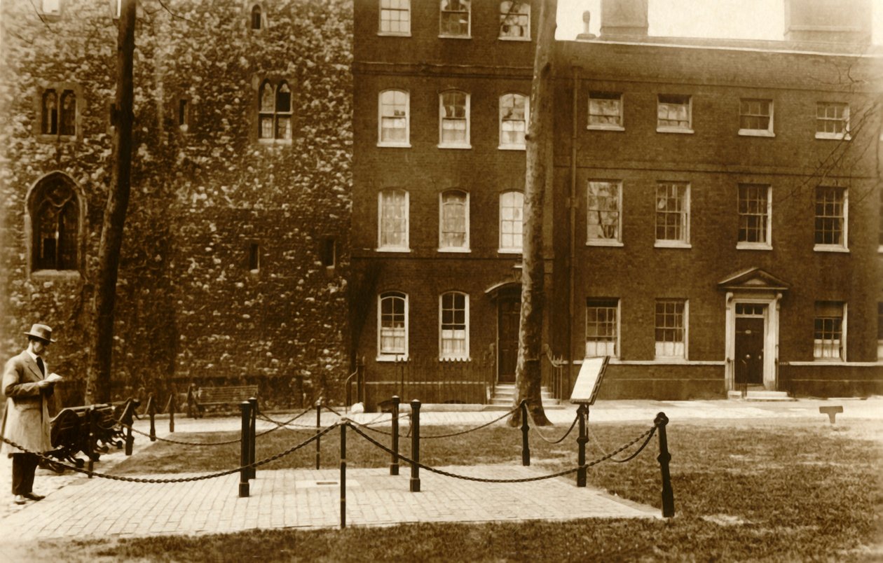 Wieża w Londynie. Miejsce rusztowań, ok. 1910. autorstwa Unbekannt