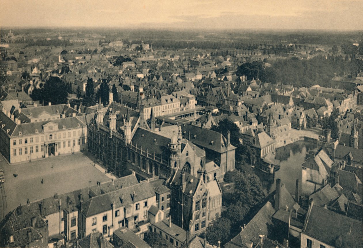 Ratusz i Widok Ogólny, ok. 1910 r. autorstwa Unbekannt