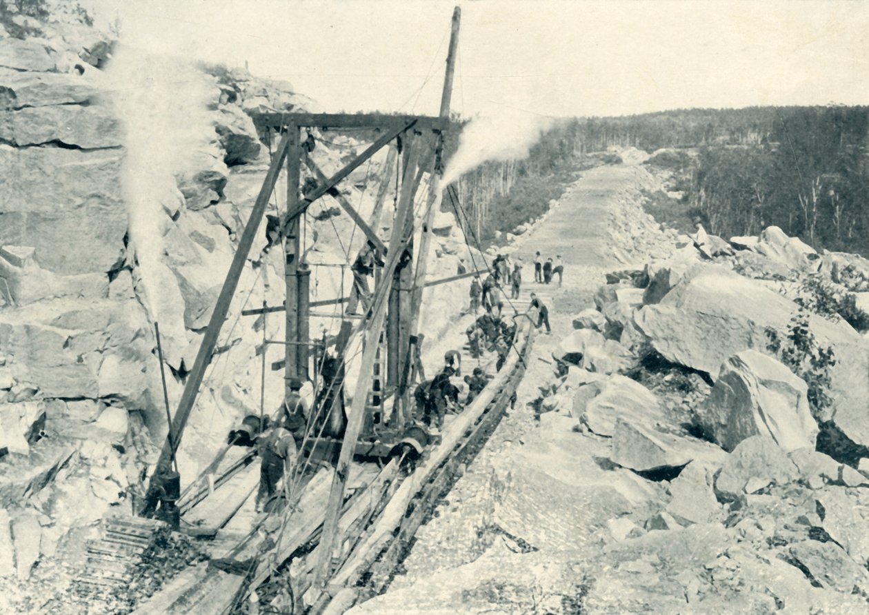 Maszyna do układania torów, 1922. autorstwa Unbekannt