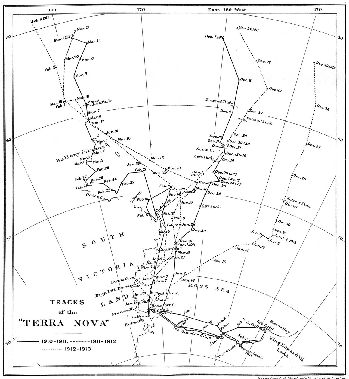 Ślady Terra Nova, 1910-1913, 1913 autorstwa Unbekannt