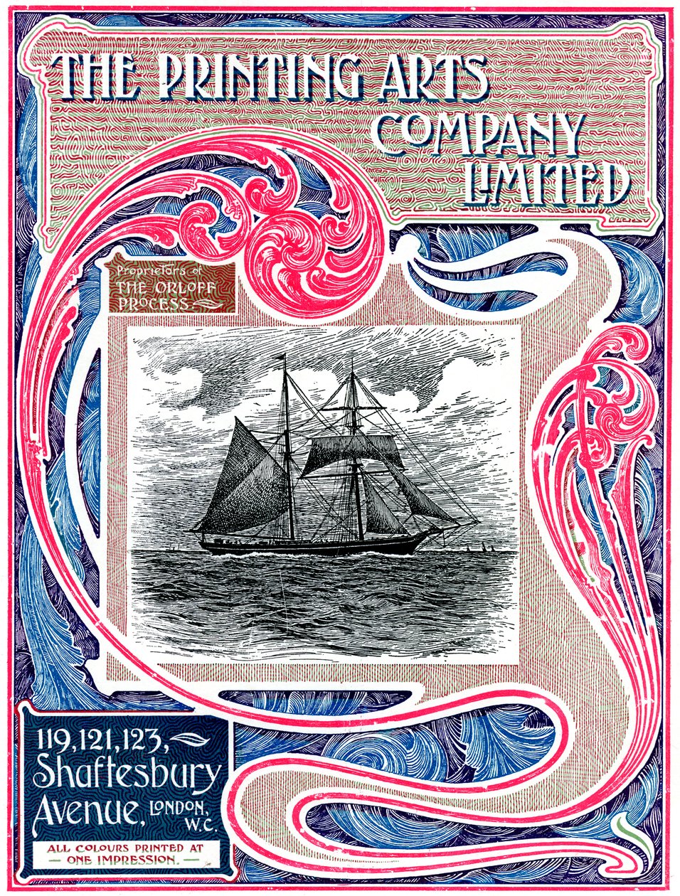 Reklama handlowa The Printing Arts Company Limited, Londyn, 1902-1903 autorstwa Unbekannt