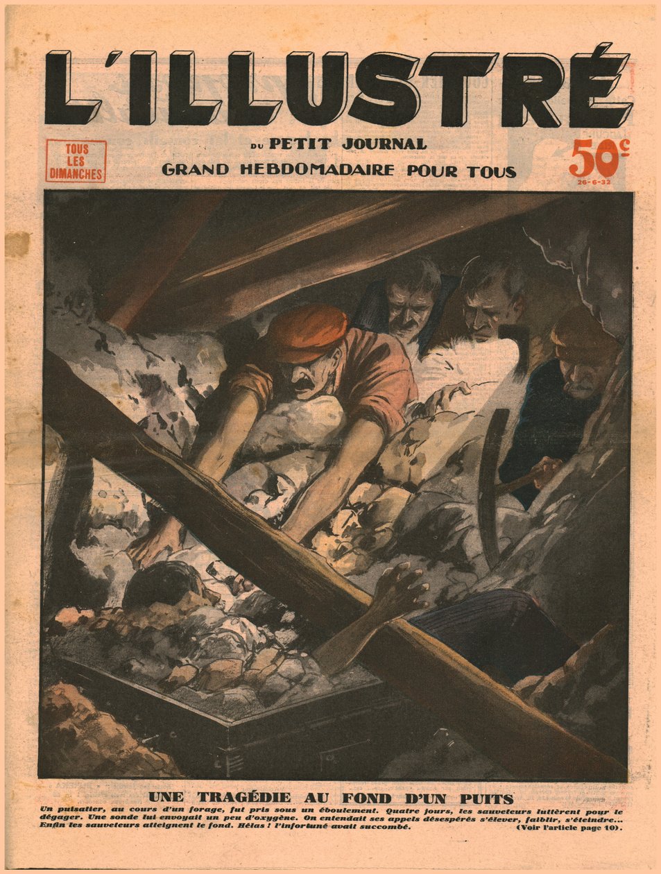 Tragedia na dnie studni, 1932. autorstwa Unbekannt