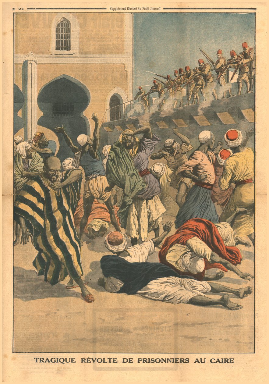 Tragiczny bunt więźniów w Kairze, 1914. autorstwa Unbekannt
