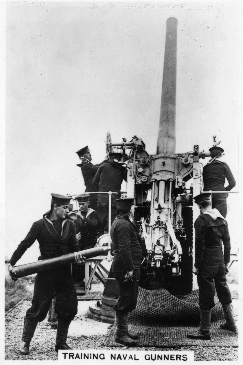 Szkolenie strzelców marynarki wojennej, Wyspa Wielorybów, Portsmouth, Hampshire, 1937 autorstwa Unbekannt