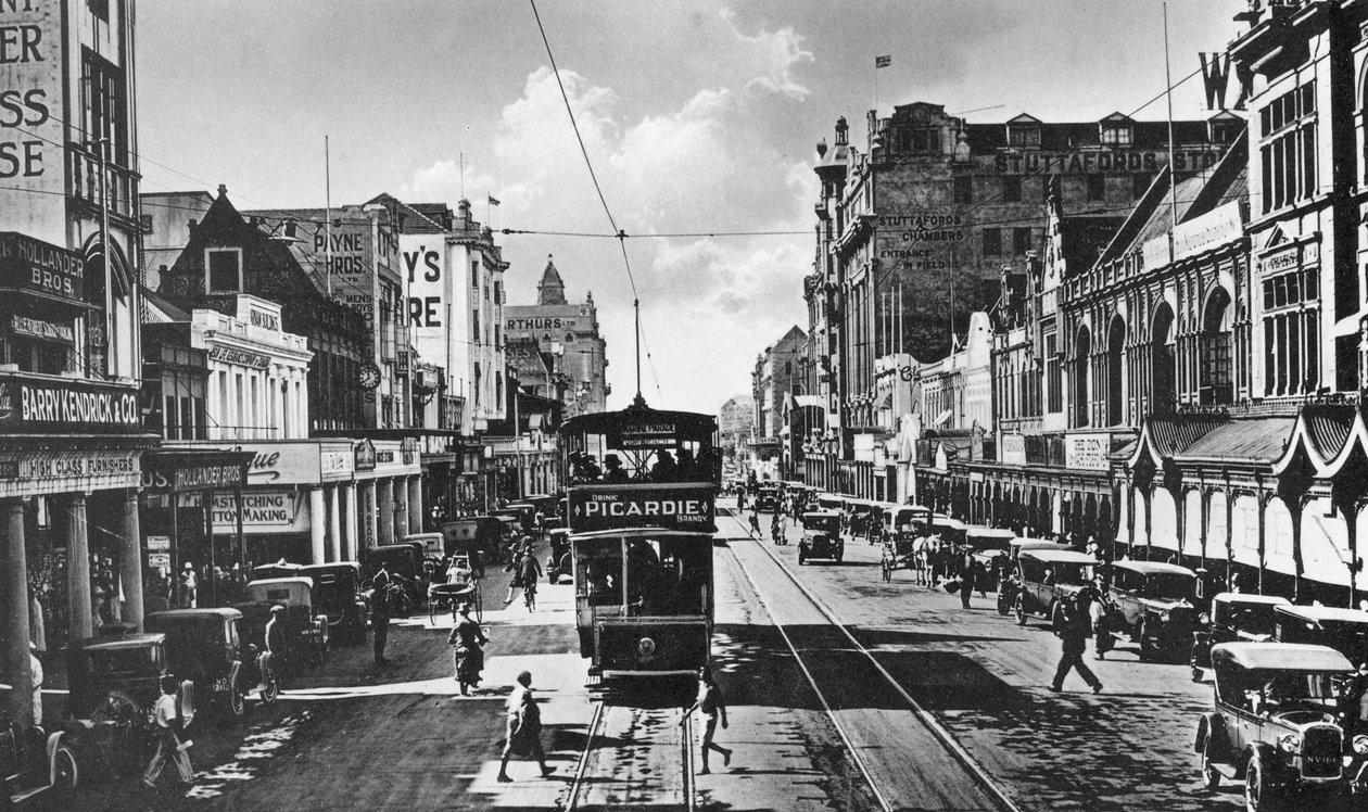 Tramwaj na West Street, Durban, Republika Południowej Afryki autorstwa Unbekannt
