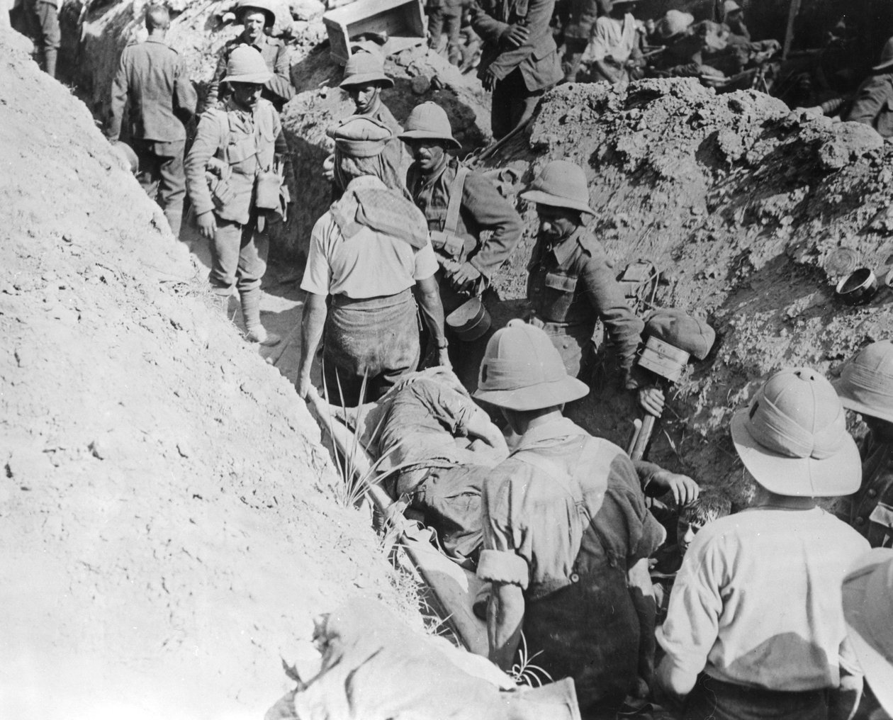 Transport rannych, operacje alianckie w Dardanelach, Turcja, 1915-1916 autorstwa Unbekannt