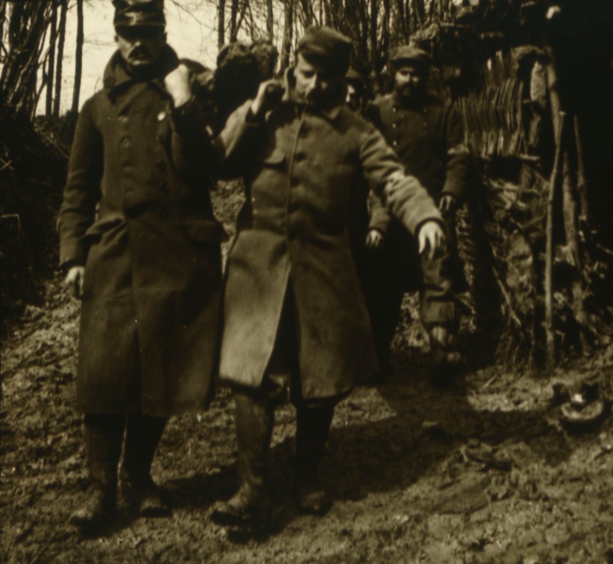 Transport rannych, c1914-c1918 autorstwa Unbekannt