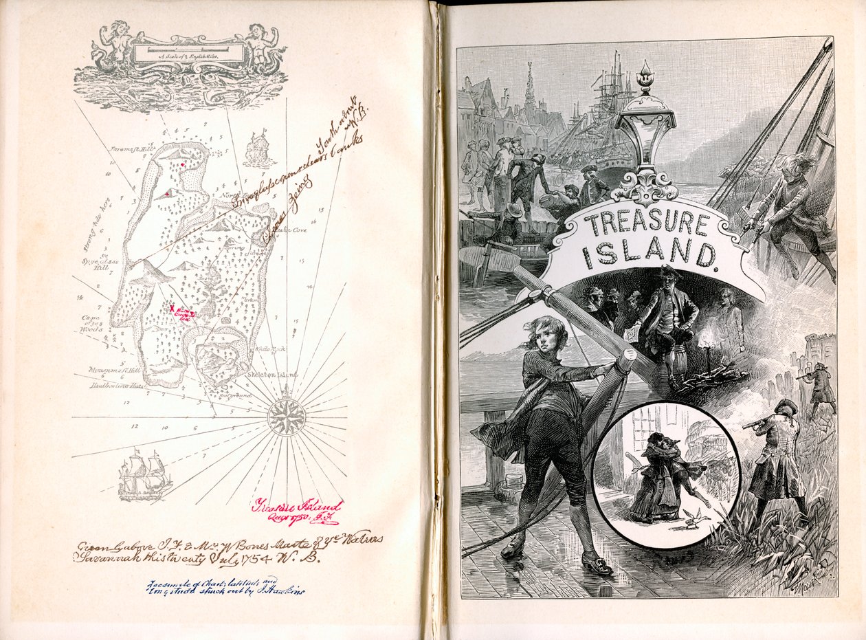Wyspa skarbów, Robert Louis Stevenson, 1886 autorstwa Unbekannt