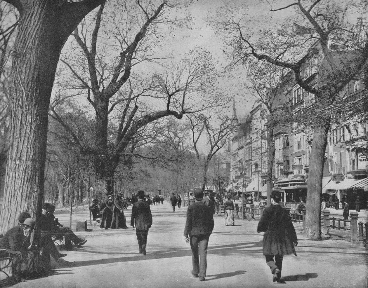 Tremont Street i The Common, Boston, c1897. autorstwa Unbekannt