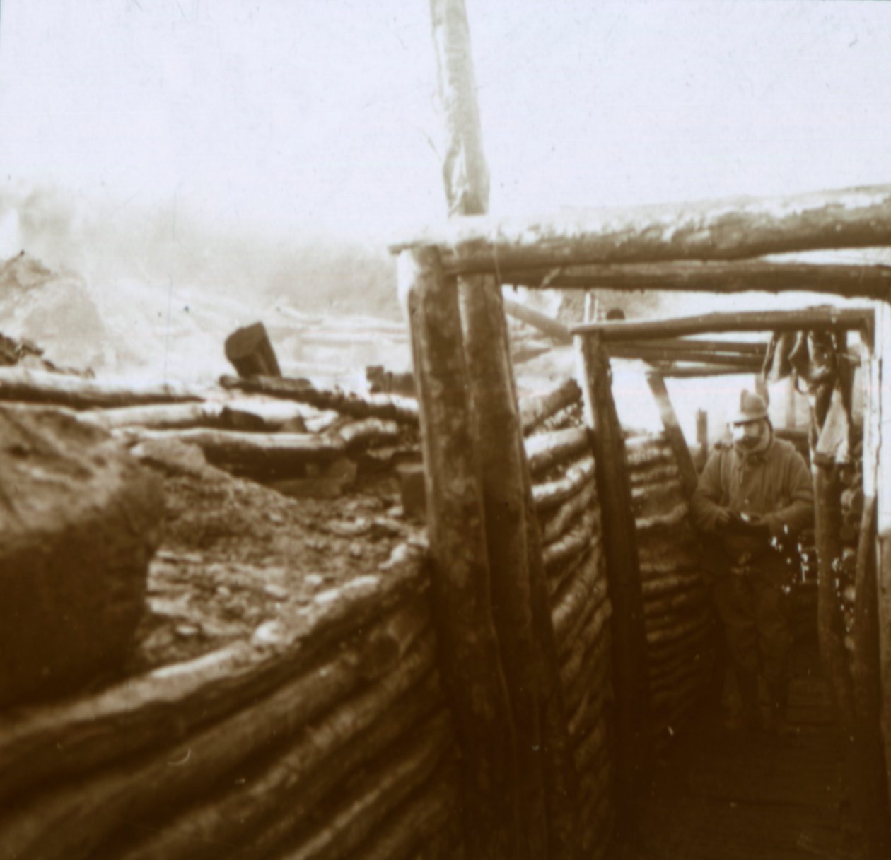 Okopy, Artois, północna Francja, c1914-c1918 autorstwa Unbekannt