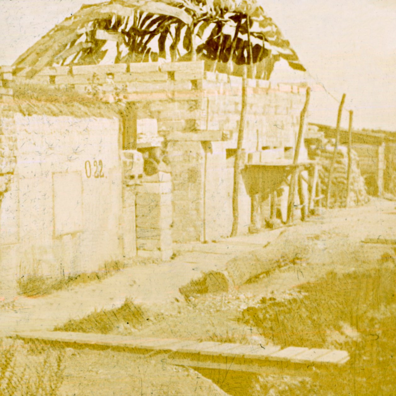 Okopy, Pervijze, Flandria, Belgia, c1914-c1918 autorstwa Unbekannt