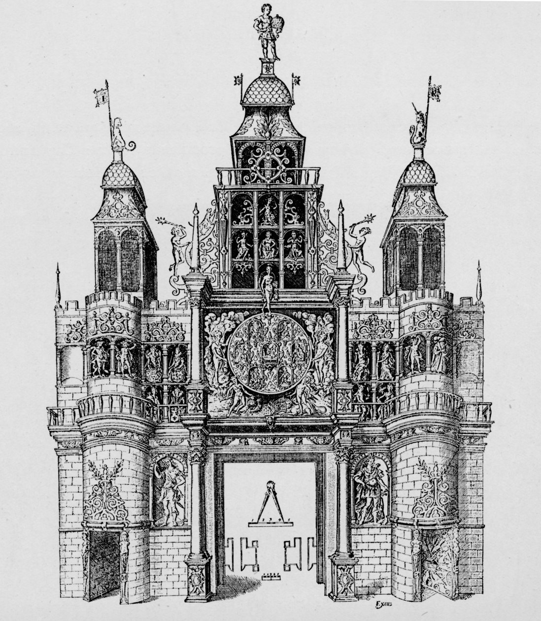 Łuk triumfalny wzniesiony w czasie koronacji króla Jakuba I, 1604 1903 autorstwa Unbekannt