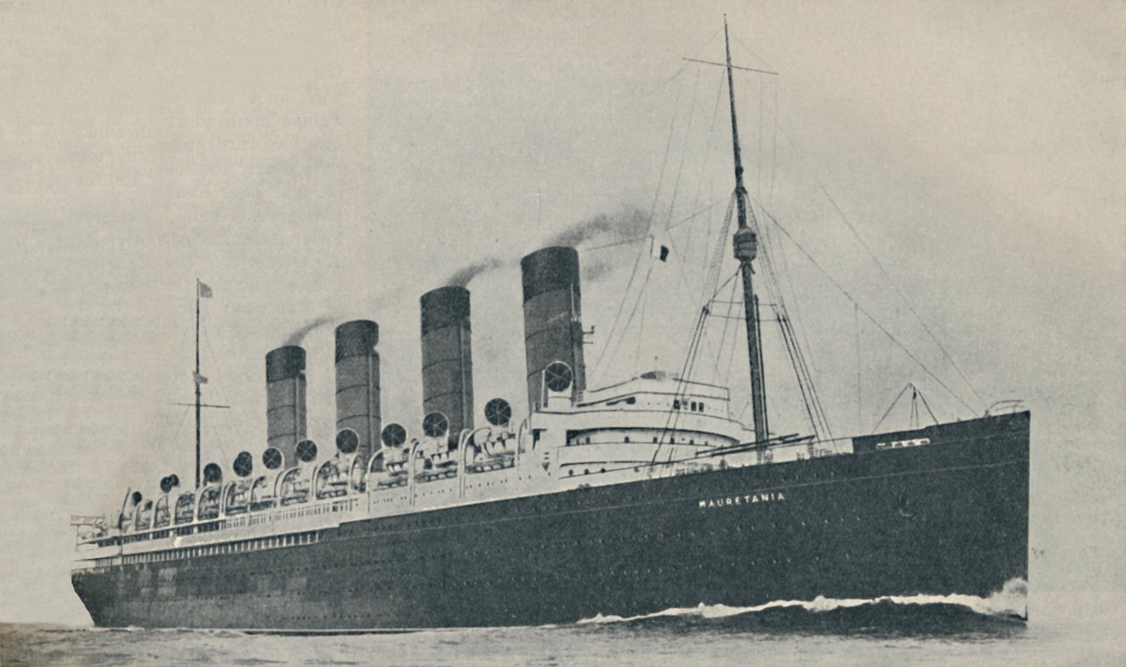 Triumf od dwudziestu lat. Mauretania, rok budowy 1907, c1927, 1936 autorstwa Unbekannt