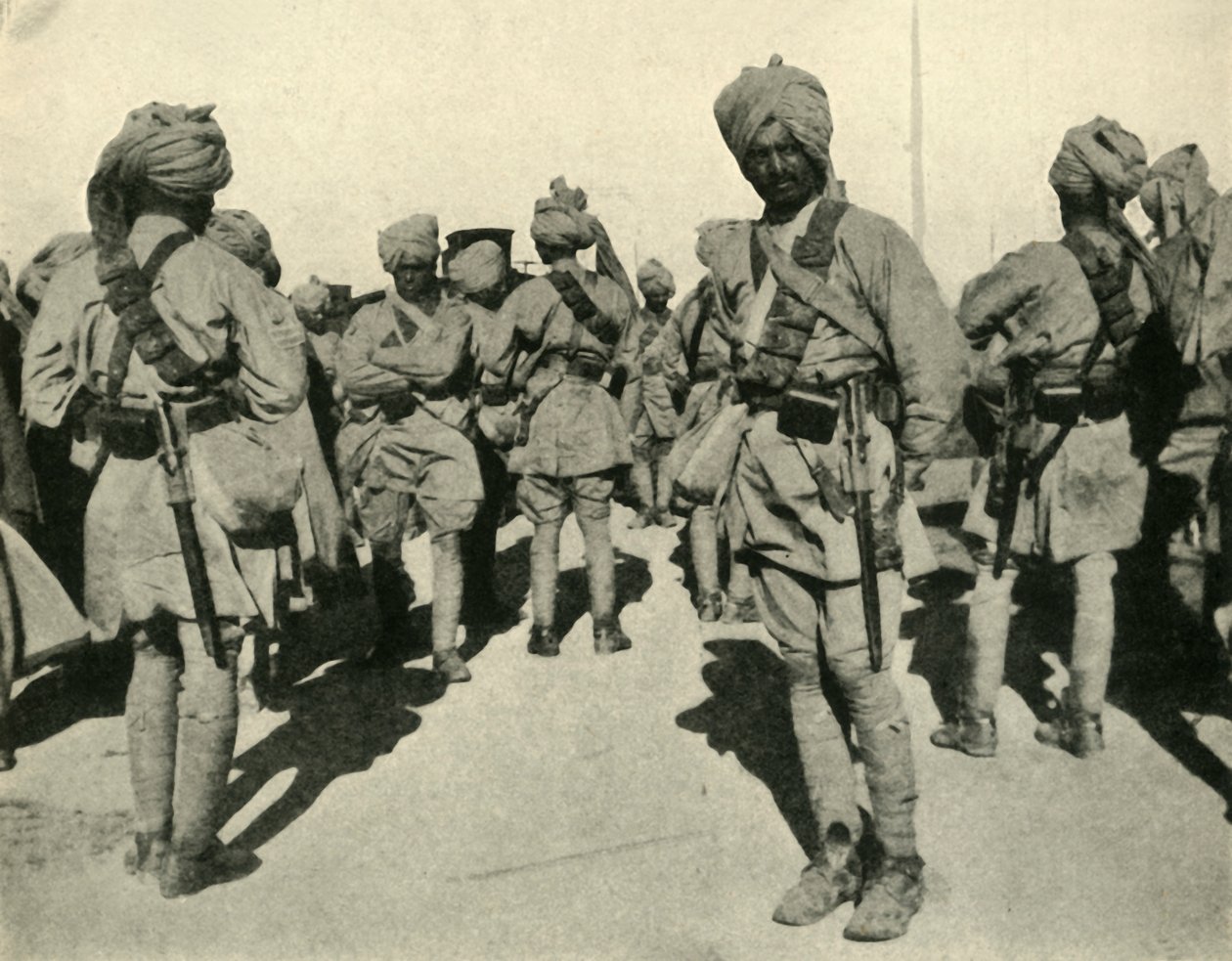 Oddziały brygady Sirhind, Flandria, I wojna światowa, 1914, c1920. autorstwa Unbekannt