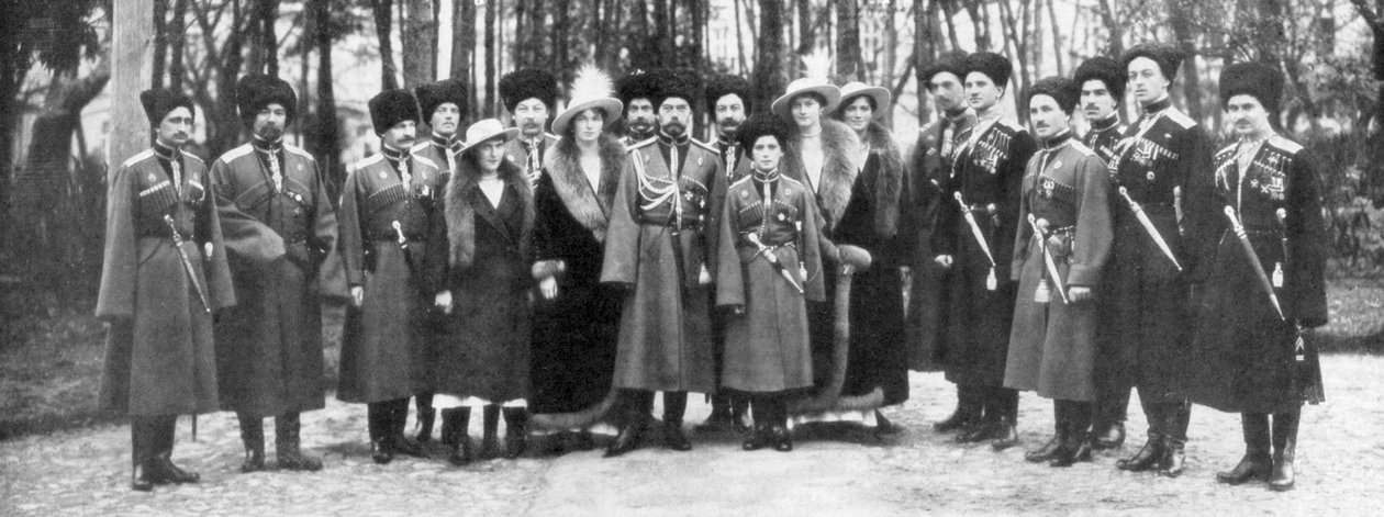 Car Rosji Mikołaj II i jego rodzina przed abdykacją, 1917 autorstwa Unbekannt